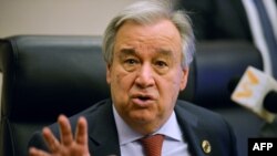 ကုလသမဂ္ဂ အတွင်းရေးမှူးချုပ် Antonio Guterres. (ဖေဖော်ဝါရီ ၈၊ ၂၀၂၀)