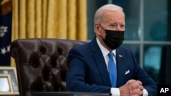 အမေရိကန်သမ္မတ Joe Biden။ (ဖေဖော်ဝါရီ ၀၂၊ ၂၀၂၁)