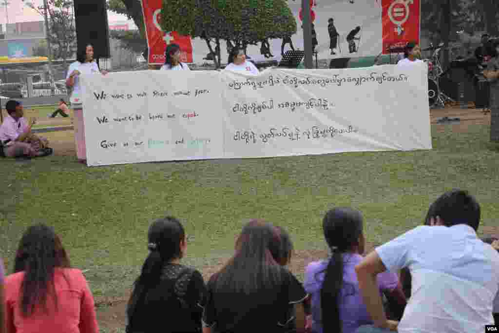 Yangon Myanmar The International Women's day 2018