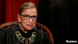 အမေရိကန် တရားရုံးချုပ် တရားသူကြီး Ruth Bader Ginsburg. (ဇွန် ၁၊ ၂၀၁၇)