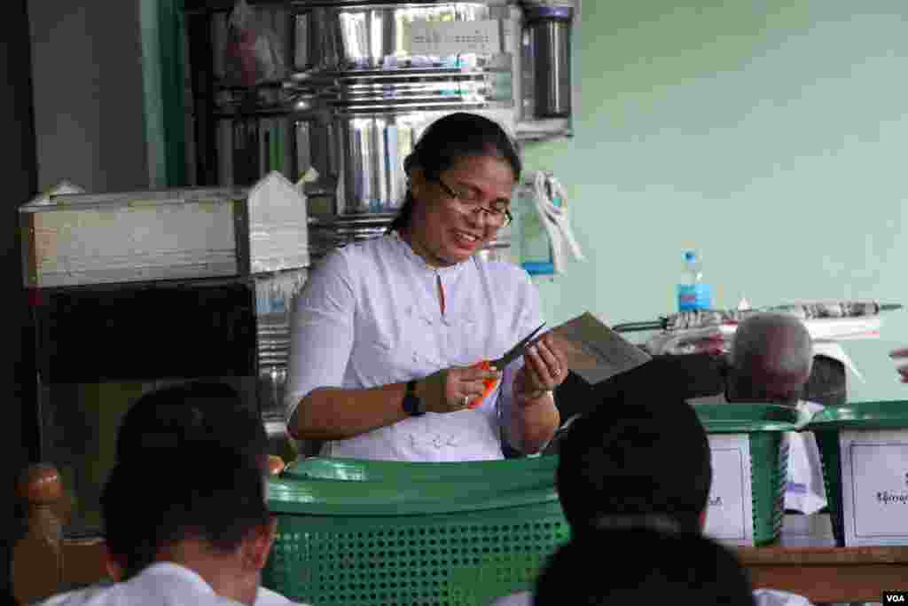 Voting began in Myanmar Saturday in by-elections