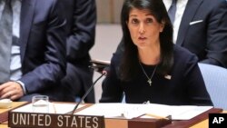 ကုလသမဂ္ဂဆိုင်ရာ အမေရိကန်သံအမတ်ကြီး Nikki Haley 