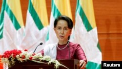 Myanmar State Counselor Aung San Suu Kyi 