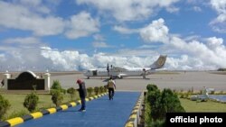 ဖလမ်းမြို့လေယာဉ်ကွင်းသစ် (ဓါတ်ပုံ- Falam Airport, Chin State Myanmar