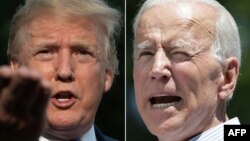 သမ္မတ Trump နဲ့ ဒုသမ္မတဟောင်း Joe Biden 