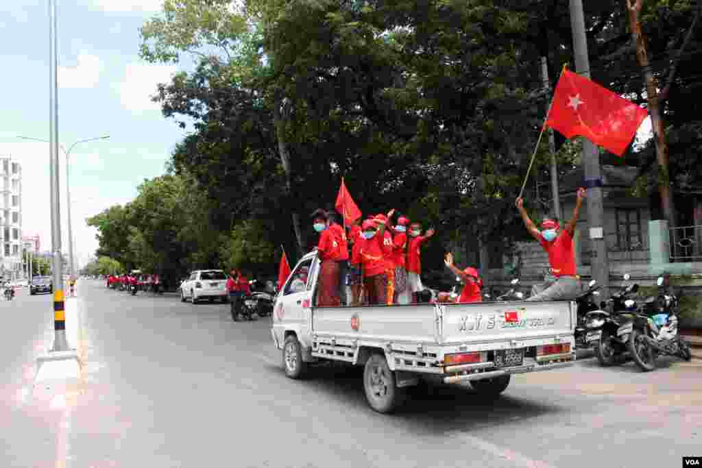 &nbsp;မန္တလေးမြို့တွင်းတွေ့ရတဲ့ ၂၀၂၀ အထွေထွေရွေးကောက်ပွဲလှုပ်ရှားမှု မြင်ကွင်း။ (စက်တင်ဘာ ၀၈၊ ၂၀၂၀)