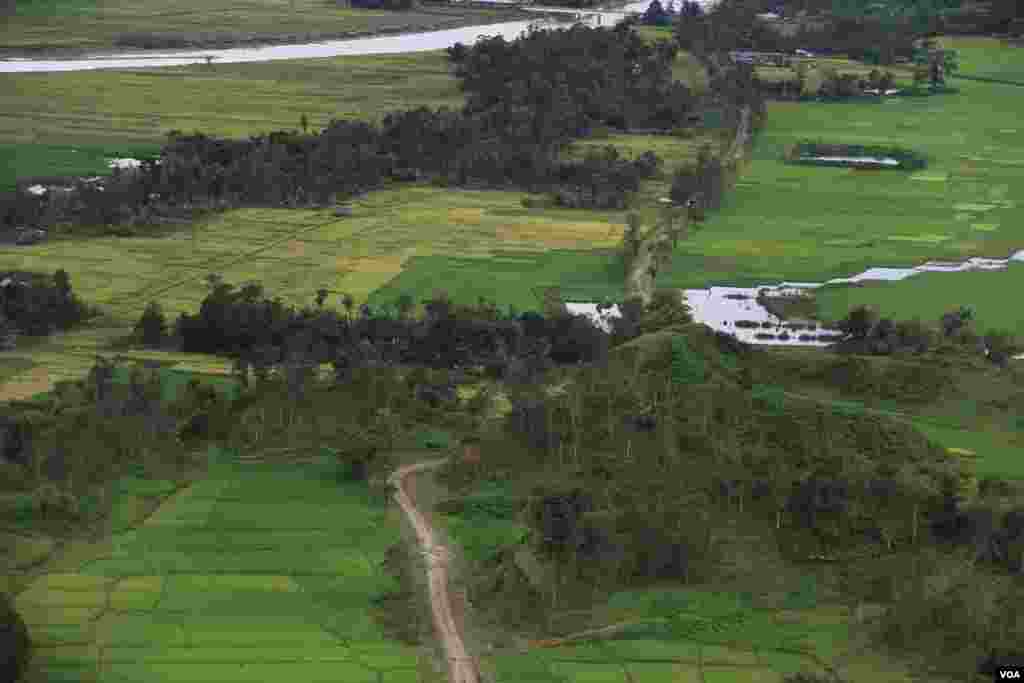 Northern Rakhine State landscape view (Moe Zaw and Sithu Naing/VOA Burmese)