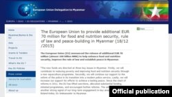 EU Myanmar Aid