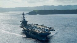 တောင်တရုတ်ပင်လယ်ထဲ USS Theodore Roosevelt စစ်သင်္ဘောအုပ်စု ဝင်ရောက်