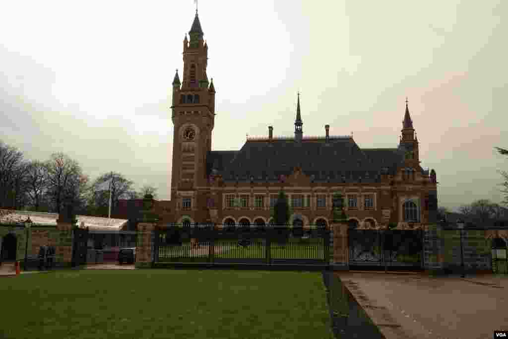 The International Court of Justice ,The Hague, Netherlands.