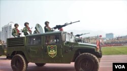 United Wa State Army (UWSA) 30 years of a ceasefire signed with the Myanmar military in the Wa State, in Panghsang on April 17, 2019. 