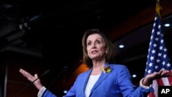 အောက်လွှတ်တော်ဥက္ကဋ္ဌ Nancy Pelosi. (ဇူလိုင် ၂၆၊ ၂၀၁၉)