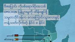 Omicron ကိုဗစ်မျိုးကွဲကာကွယ်ရေး နှာခေါင်းစည်းမဖြစ်မနေတပ်ဖို့ တာဝန်ရှိသူတွေတိုက်တွန်း