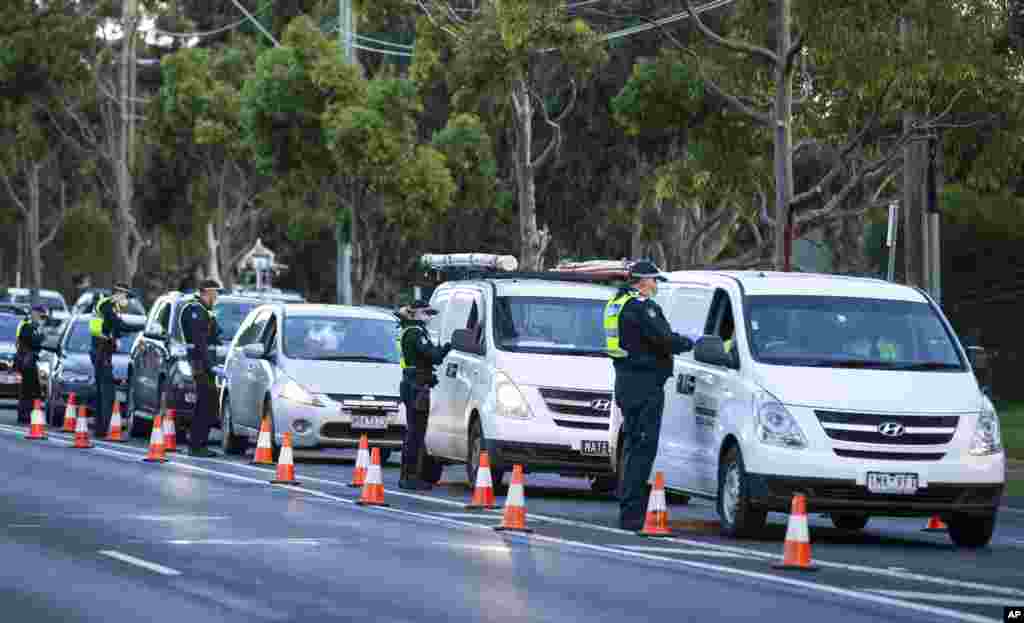 သြစတြေးလျနိုင်ငံ Melbourne မြို့က&nbsp;မြင်ကွင်း။ (ဇူလိုင် ၀၂၊ ၂၀၂၀)